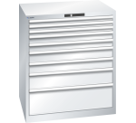 Armoire à tiroirs Lista 45 x 36E  H 100 x L 87 x P 72,5 cm 9 tiroirs Key Lock