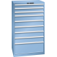 Armoire à tiroirs Lista 45 x 36E  H 145 x L 87 x P 72,5 cm 9 tiroirs Key Lock