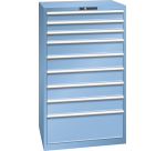Armoire à tiroirs Lista 45 x 36E  H 145 x L 87 x P 72,5 cm 9 tiroirs Key Lock