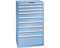 LISTA - Armoire à tiroirs (HxLxP) 145 x 87 x 72,5 cm KEY Lock R5012