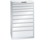 Armoire à tiroirs Lista 45 x 36E  H 145 x L 87 x P 72,5 cm 9 tiroirs Key Lock