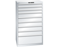 LISTA - Armoire à tiroirs (HxLxP) 145 x 87 x 72,5cm KEY Lock R7035