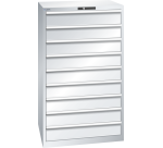 Armoire à tiroirs Lista 45 x 36E  H 145 x L 87 x P 72,5 cm 9 tiroirs Key Lock