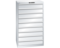 LISTA - Armoire à tiroirs (HxLxP) 145 x 87 x 72,5 cm KEY Lock R7035