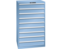 LISTA - Armoire à tiroirs (HxLxP) 145 x 87 x 72,5cm KEY Lock R5012