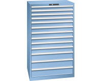 LISTA - Armoire à tiroirs (HxLxP) 145 x 87 x 72,5 cm KEY Lock R5012