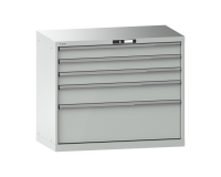 LISTA - Armoire à tiroirs (HxLxP) 85 x 102,3 x 57,2 cm KEY Lock R7035