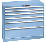 Armoire à tiroirs Lista 54 x 27E  H 85 x L 102,3 x P 57,2 cm 5 tiroirs Key Lock