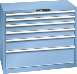 Armoire à tiroirs Lista 54 x 27E  H 85 x L 102,3 x P 57,2 cm 6 tiroirs Key Lock