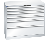 LISTA - Armoire à tiroirs (HxLxP) 85 x 102,3 x 57,2 cm KEY Lock R7035
