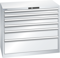 Armoire à tiroirs Lista 54 x 27E  H 85 x L 102,3 x P 57,2 cm 6 tiroirs Key Lock