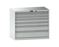 LISTA - Armoire à tiroirs (HxLxP) 85 x 102,3 x 57,2 cm KEY Lock R7035