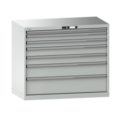 Armoire à tiroirs Lista 54 x 27E  H 85 x L 102,3 x P 57,2 cm 7 tiroirs Key Lock
