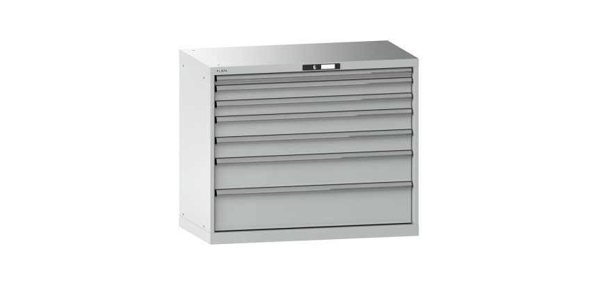 Armoire à tiroirs Lista 54 x 27E  H 85 x L 102,3 x P 57,2 cm 7 tiroirs Key Lock