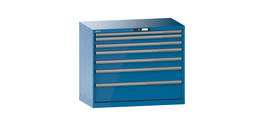 Armoire à tiroirs Lista 54 x 27E  H 85 x L 102,3 x P 57,2 cm 7 tiroirs Key Lock