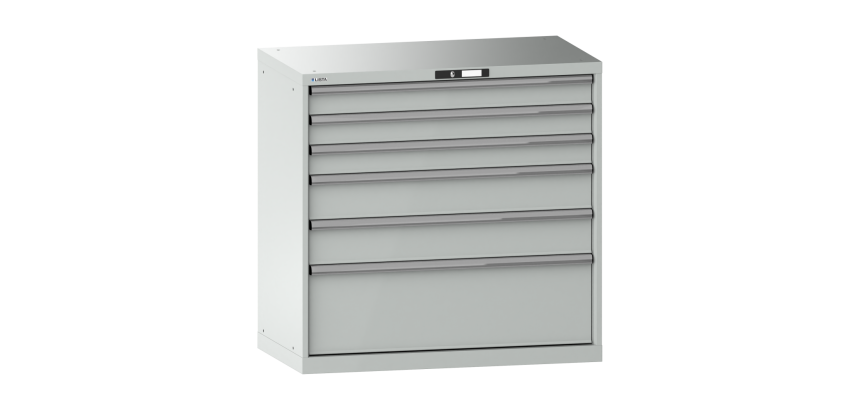 Armoire à tiroirs Lista 54 x 27E  H 100 x L 102,3 x P 57,2 cm 6 tiroirs Key Lock