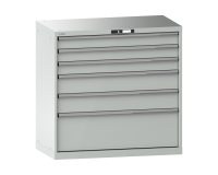 LISTA - Armoire à tiroirs (HxLxP) 100 x 102,3 x 57,2 cm KEY Lock R7035