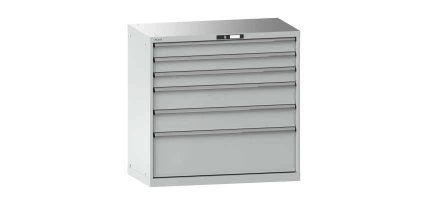 Armoire à tiroirs Lista 54 x 27E  H 100 x L 102,3 x P 57,2 cm 6 tiroirs Key Lock