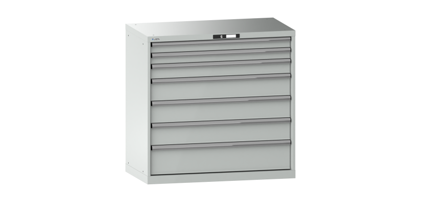 Armoire à tiroirs Lista 54 x 27E  H 100 x L 102,3 x P 57,2 cm 7 tiroirs Key Lock