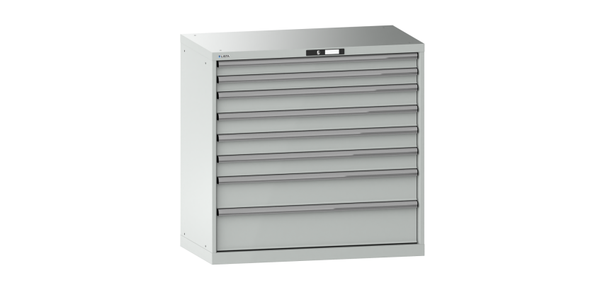 Armoire à tiroirs Lista 54 x 27E  H 100 x L 102,3 x P 57,2 cm 8 tiroirs Key Lock