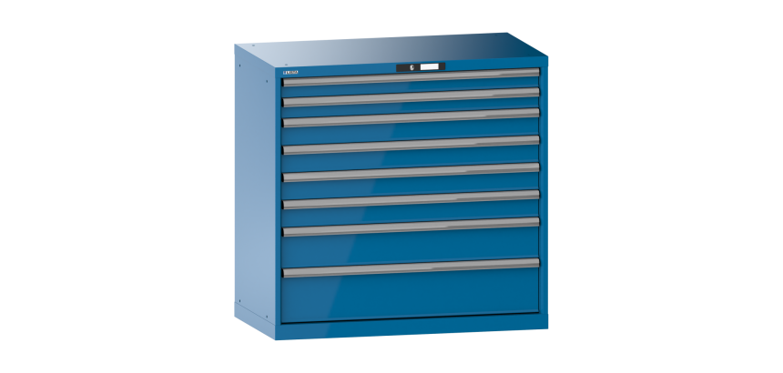 Armoire à tiroirs Lista 54 x 27E  H 100 x L 102,3 x P 57,2 cm 8 tiroirs Key Lock
