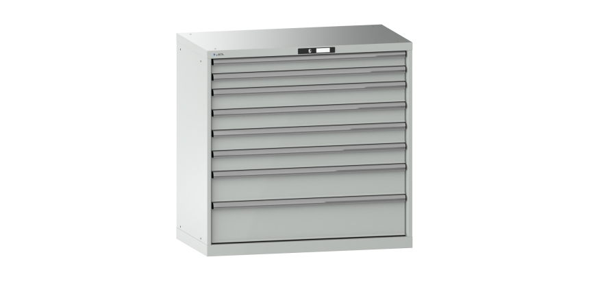 Armoire à tiroirs Lista 54 x 27E  H 100 x L 102,3 x P 57,2 cm 8 tiroirs Key Lock