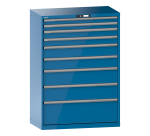 Armoire à tiroirs Lista 54 x 27E  H 145 x L 102,3 x P 57,2 cm 9 tiroirs Key Lock
