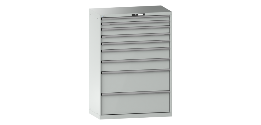 Armoire à tiroirs Lista 54 x 27E  H 145 x L 102,3 x P 57,2 cm 10 tiroirs Key Lock
