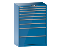 LISTA - Armoire à tiroirs (HxLxP) 145 x 102,3 x 57,2 cm KEY Lock R5012
