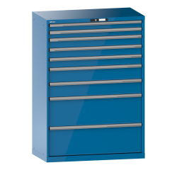 Armoire à tiroirs Lista 54 x 27E  H 145 x L 102,3 x P 57,2 cm 10 tiroirs Key Lock