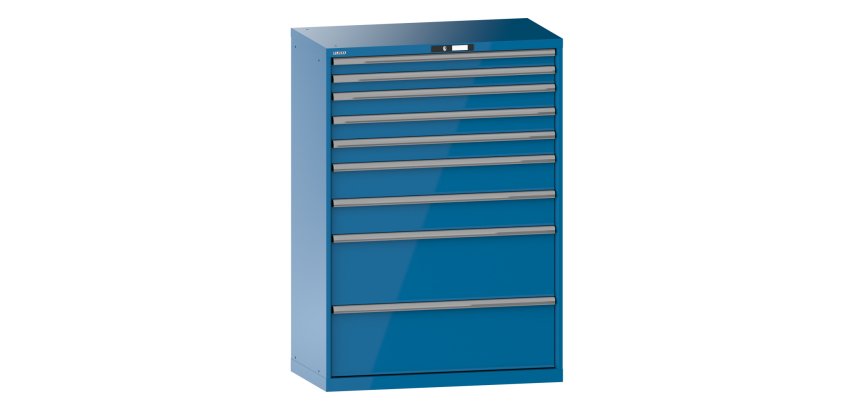 Armoire à tiroirs Lista 54 x 27E  H 145 x L 102,3 x P 57,2 cm 10 tiroirs Key Lock