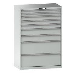 Armoire à tiroirs Lista 54 x 27E  H 145 x L 102,3 x P 57,2 cm 10 tiroirs Key Lock