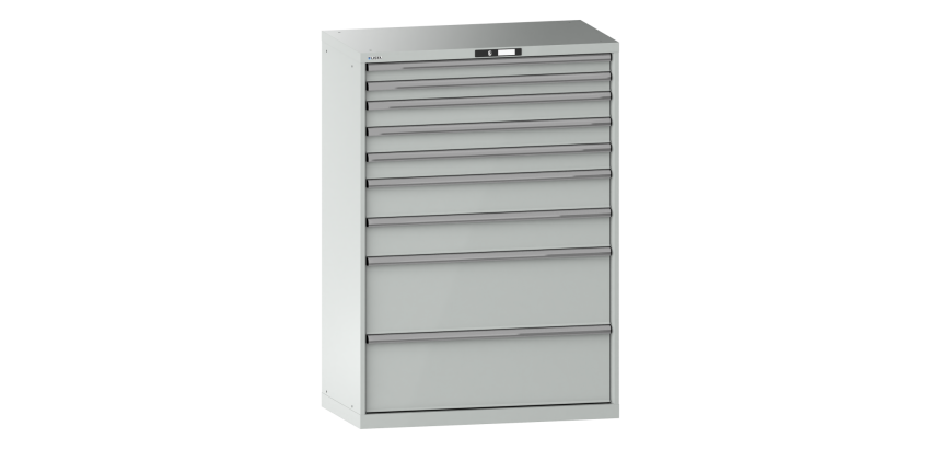 Armoire à tiroirs Lista 54 x 27E  H 145 x L 102,3 x P 57,2 cm 10 tiroirs Key Lock