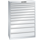 Armoire à tiroirs Lista 54 x 27E  H 145 x L 102,3 x P 57,2 cm 11 tiroirs Key Lock
