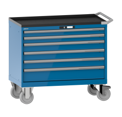 Armoire à tiroirs Lista 54 x 27E  H 96,2 x L 102,3 x P 57,2 cm 6 tiroirs, roues Ø 16 cm Key Lock