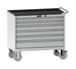 Armoire à tiroirs Lista 54 x 27E  H 96,2 x L 102,3 x P 57,2 cm 6 tiroirs, roues Ø 16 cm Key Lock