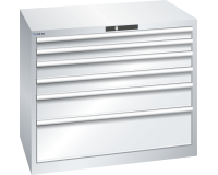 LISTA - Armoire à tiroirs (HxLxP) 85x102,3x72,5cm KEY Lock R7035