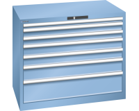 LISTA - Armoire à tiroirs (HxLxP) 85 x 102,3 x 72,5 cm KEY Lock R5012
