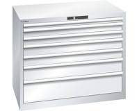 LISTA - Armoire à tiroirs (HxLxP) 85 x 102,3 x 72,5 cm KEY Lock R7035