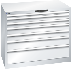 Armoire à tiroirs Lista 54 x 36E  H 85 x L 102,3 x P 72,5 cm 7 tiroirs Key Lock