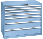 Armoire à tiroirs Lista 64 x 36E  H 100 x L 119,3  x P 72,5 cm 7 tiroirs Key Lock