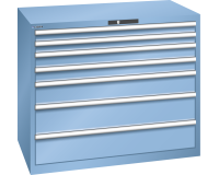 LISTA - Armoire à tiroirs (HxLxP) 100 x 119,3 x 72,5 cm KEY Lock R5012