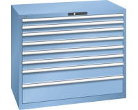 LISTA - Armoire à tiroirs (HxLxP) 100 x 119,3 x 72,5 cm KEY Lock R5012