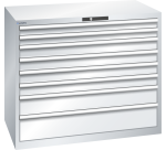 Armoire à tiroirs Lista 64 x 36E  H 100 x L 119,3  x P 72,5 cm 8 tiroirs Key Lock