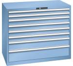 Armoire à tiroirs Lista 64 x 36E  H 100 x L 119,3  x P 72,5 cm 8 tiroirs Key Lock