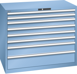 Armoire à tiroirs Lista 64 x 36E  H 100 x L 119,3  x P 72,5 cm 8 tiroirs Key Lock