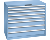 LISTA - Armoire à tiroirs (HxLxP) 100 x 119,3 x 72,5cm KEY Lock R5012