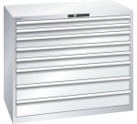Armoire à tiroirs Lista 64 x 36E  H 100 x L 119,3  x P 72,5 cm 8 tiroirs Key Lock