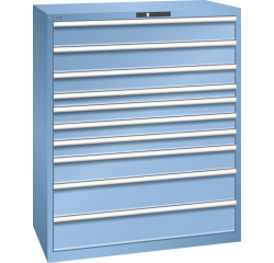 Armoire à tiroirs Lista 64 x 36E  H 145 x L 119,3  x P 72,5 cm 10 tiroirs Key Lock