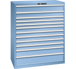 Armoire à tiroirs Lista 64 x 36E  H 145 x L 119,3  x P 72,5 cm 12 tiroirs Key Lock